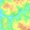 Carte topographique Le Bois Saint-Jean, carte du relief, carte des altitudes