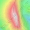 Carte topographique Mount Meru, altitude, relief