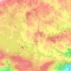 Carte topographique Brennilis, carte du relief, carte des altitudes
