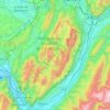Carte topographique Massif de la Chartreuse, altitude, relief
