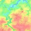 Carte topographique La Roche-Jaudy, altitude, relief