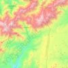 Carte topographique Toubkal, altitude, relief