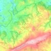Carte topographique Plounéour-Ménez, carte du relief, carte des altitudes