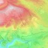 Carte topographique Font-Romeu-Odeillo-Via, carte du relief, carte des altitudes