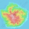 Carte topographique Yakushima, altitude, relief