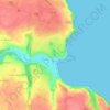 Carte topographique Binic, carte du relief, carte des altitudes