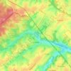 Carte topographique La Hulpe, carte du relief, carte des altitudes