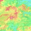 Carte topographique Arlon, carte du relief, carte des altitudes