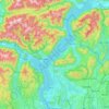 Carte topographique Lac Majeur, altitude, relief