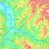 Carte topographique Langnau im Emmental, altitude, relief