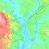 Carte topographique Pontivy, altitude, relief