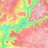 Carte topographique Millau, carte du relief, carte des altitudes