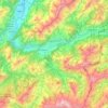 Carte topographique Château-d'Œx, altitude, relief