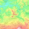 Carte topographique Province de Moulay Yacoub, altitude, relief