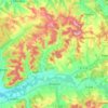Carte topographique Mirepoix, carte du relief, carte des altitudes