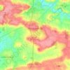 Carte topographique Bain-de-Bretagne, carte du relief, carte des altitudes