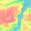 Carte topographique Lézardrieux, carte du relief, carte des altitudes