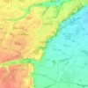 Carte topographique Fonsorbes, carte du relief, carte des altitudes