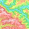 Carte topographique Montclar, carte du relief, carte des altitudes