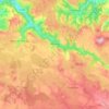 Carte topographique Rodelle, carte du relief, carte des altitudes