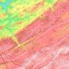 Carte topographique Gesves, altitude, relief