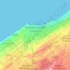 Carte topographique Casablanca, altitude, relief