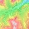 Carte topographique Clavières, altitude, relief