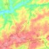 Carte topographique Moréac, carte du relief, carte des altitudes