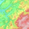 Carte topographique Nassogne, altitude, relief