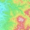 Carte topographique 上川町, altitude, relief