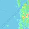 Carte topographique Haugesund, altitude, relief