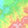 Carte topographique Asni, altitude, relief