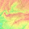 Carte topographique London, carte du relief, carte des altitudes
