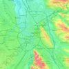 Carte topographique Toulouse, carte du relief, carte des altitudes