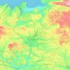 Carte topographique Ille-et-Vilaine, carte du relief, carte des altitudes