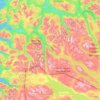 Carte topographique Troms og Finnmark, altitude, relief