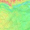 Carte topographique Ottawa, carte du relief, carte des altitudes