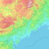 Carte topographique Hérault, carte du relief, carte des altitudes