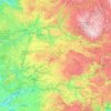 Carte topographique Aveyron, carte du relief, carte des altitudes