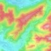 Carte topographique Le Ménil, carte du relief, carte des altitudes