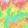 Carte topographique Mende, carte du relief, carte des altitudes