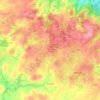 Carte topographique Kerien, carte du relief, carte des altitudes