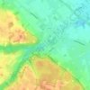 Carte topographique Itterbeek, carte du relief, carte des altitudes