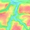 Carte topographique L'Eau d'Heure, carte du relief, carte des altitudes