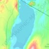 Carte topographique Lac Natron, altitude, relief